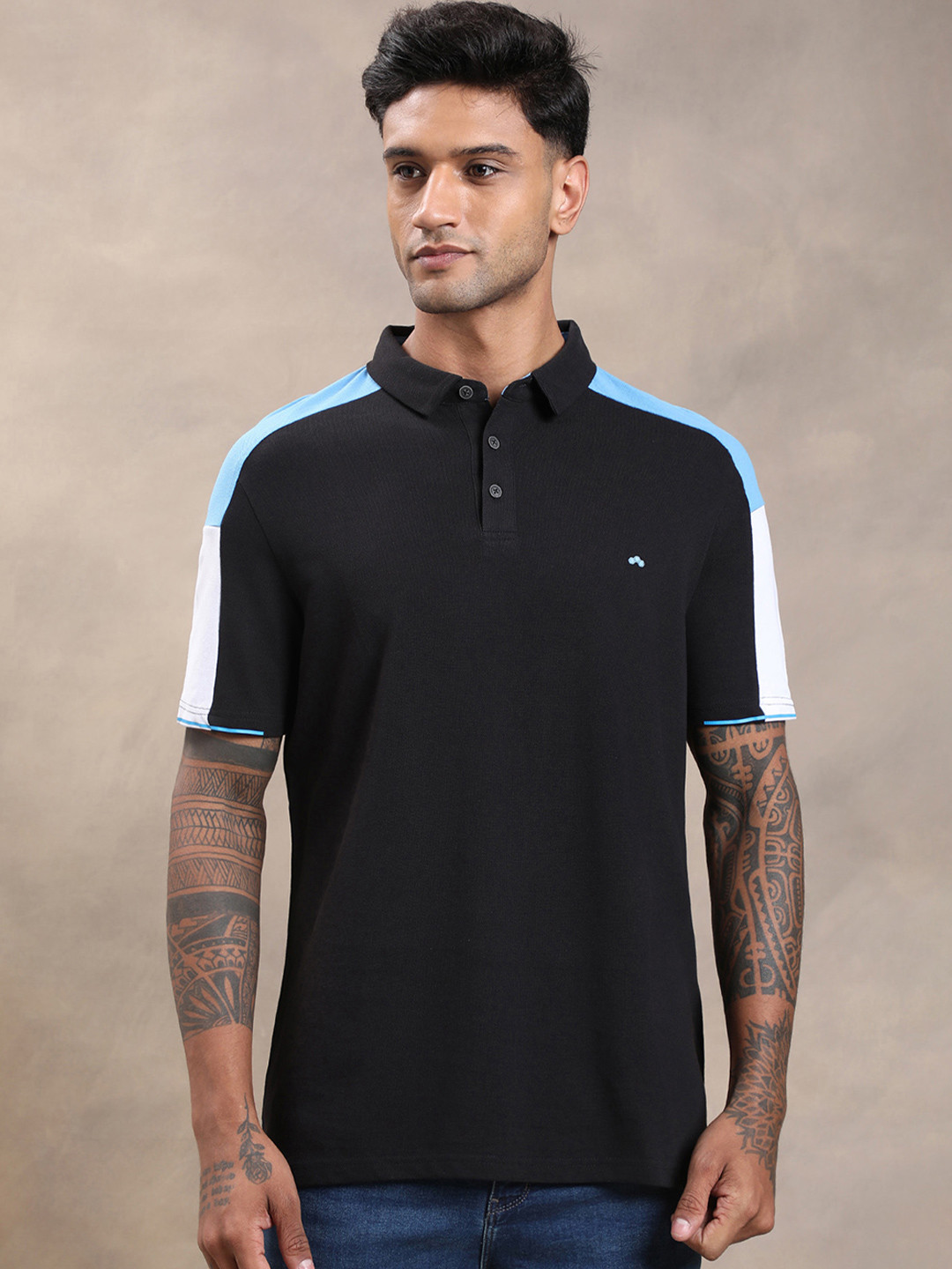 Turtle Polo Collar Slim Fit T-shirt