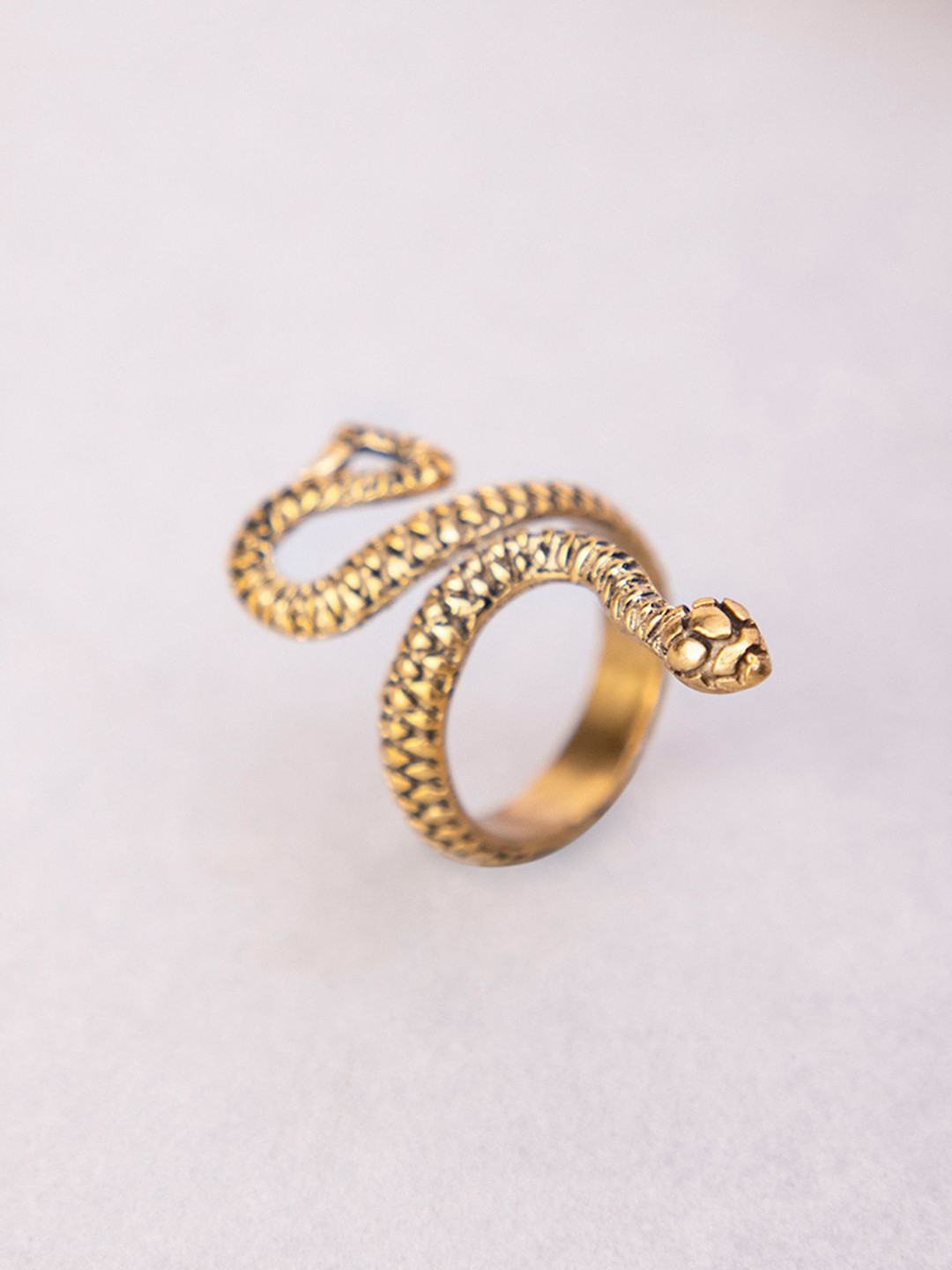 Studio One Love Intricate Textured Detail Adjustable Finger Ring