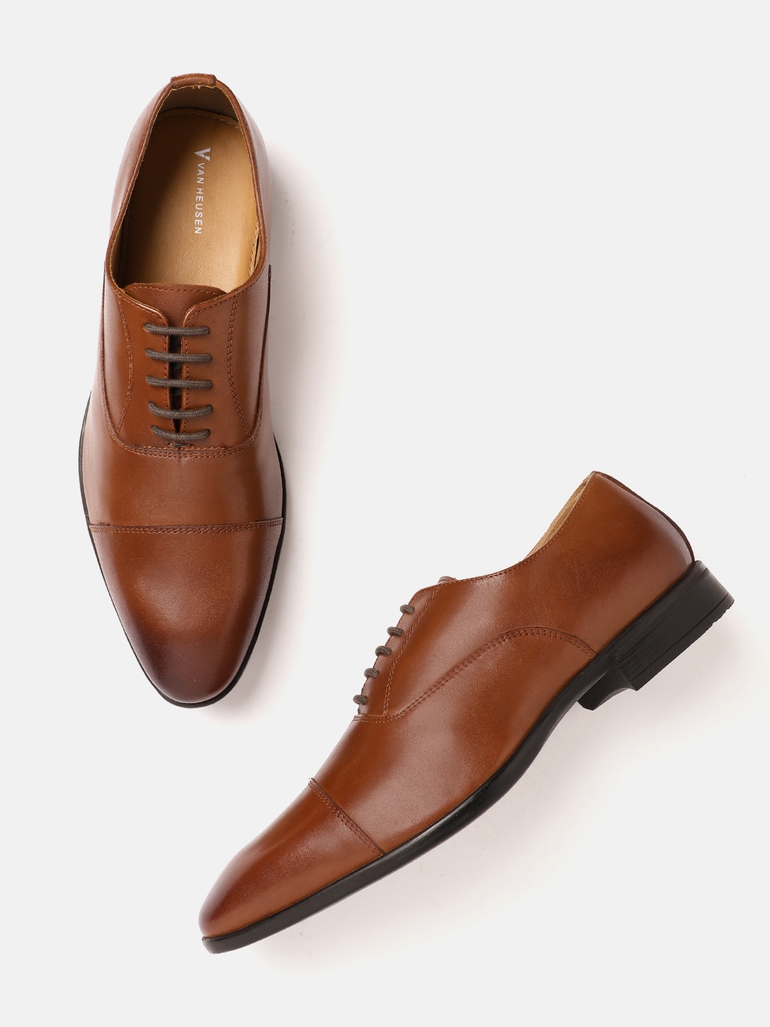 Buy Van Heusen Men Leather Formal Oxford Shoes Formal Shoes for Men 23129040 Myntra