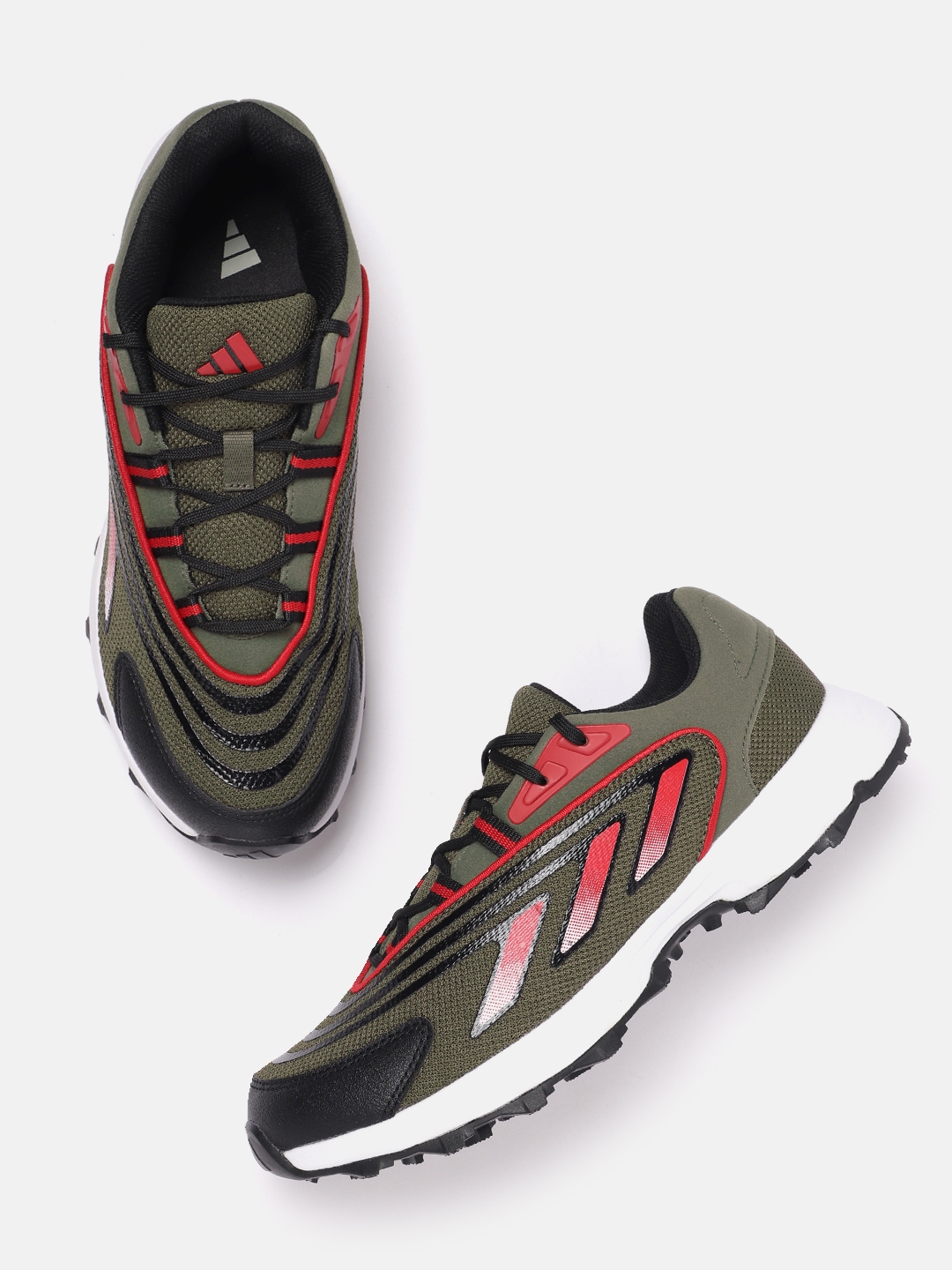 Buy ADIDAS Men Woven Design Aztor Trailex Trekking Shoes with Striped Detail Sports Shoes for Men 23129916 Myntra