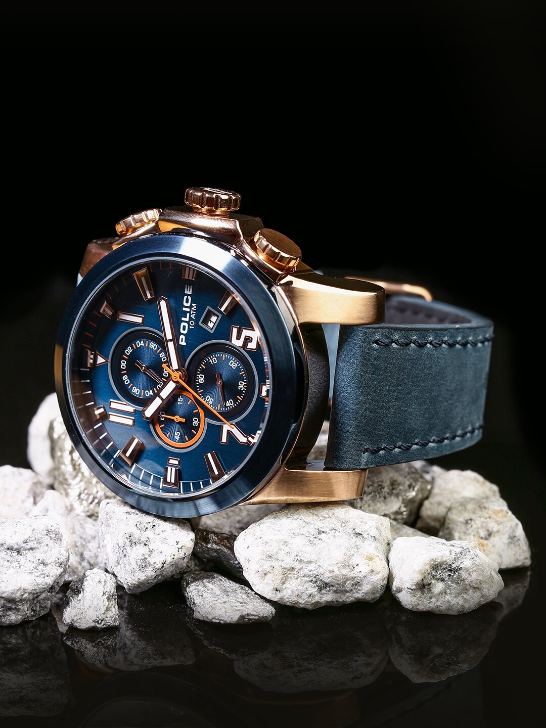 Buy Police Men Navy Blue Analogue Watch