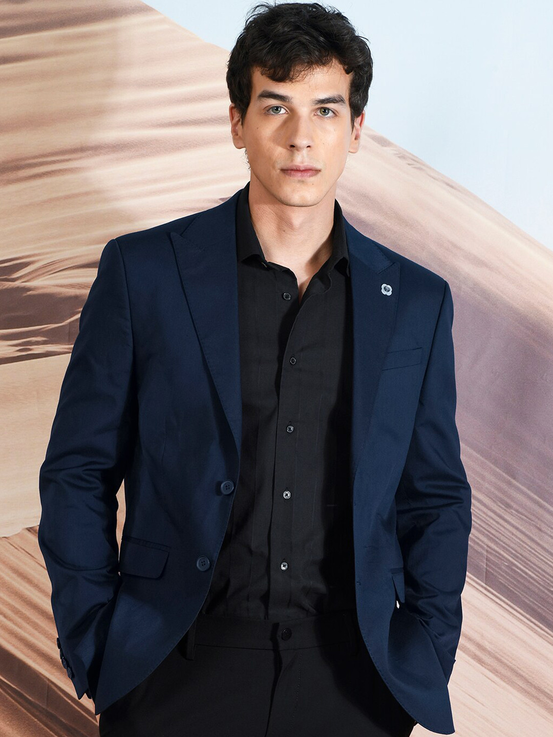 RARE RABBIT Men Micro Tailored Fit Single-Breasted Blazer