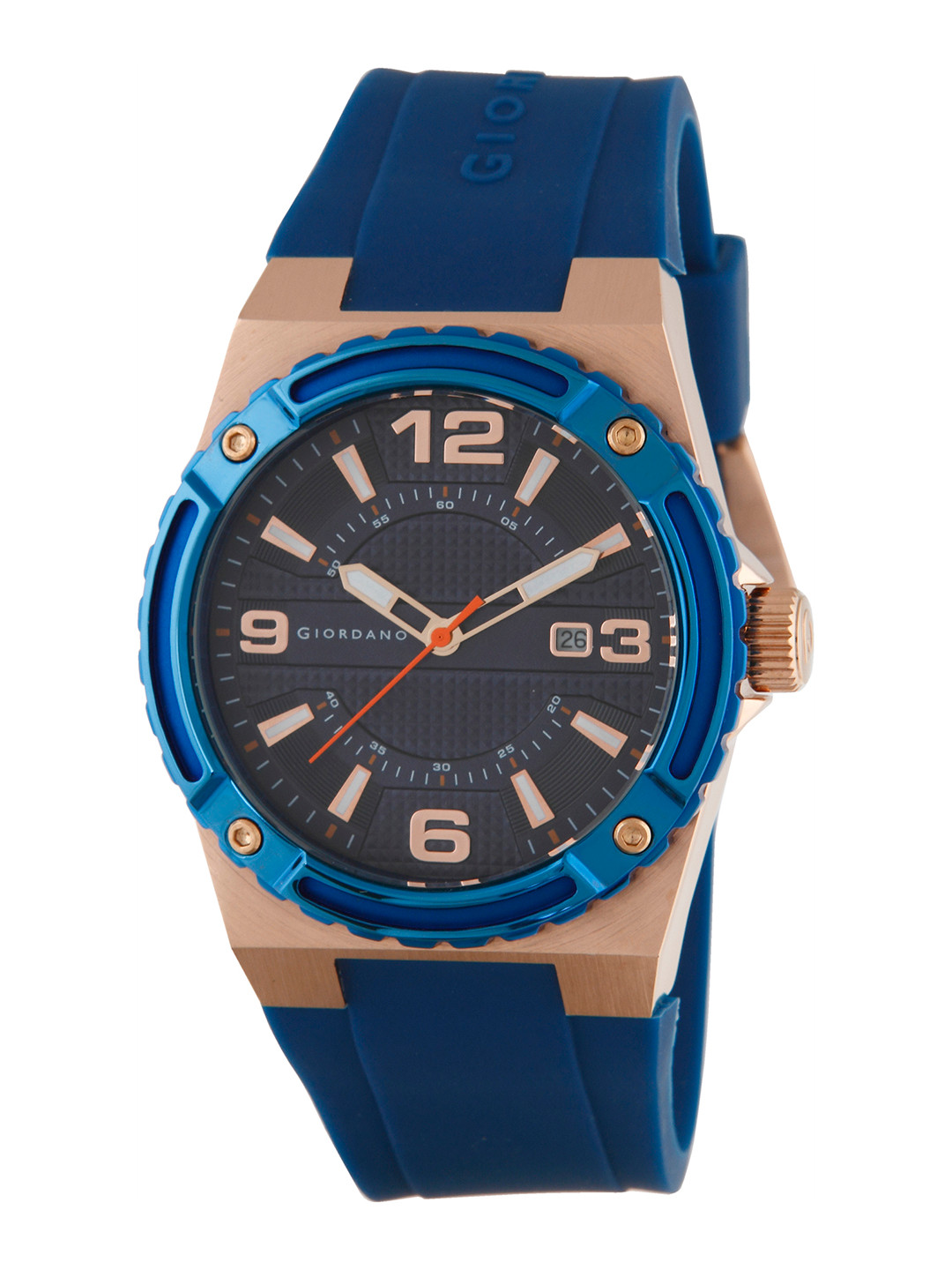 GIORDANO Men Charcoal Grey Analogue Watch 1868-05