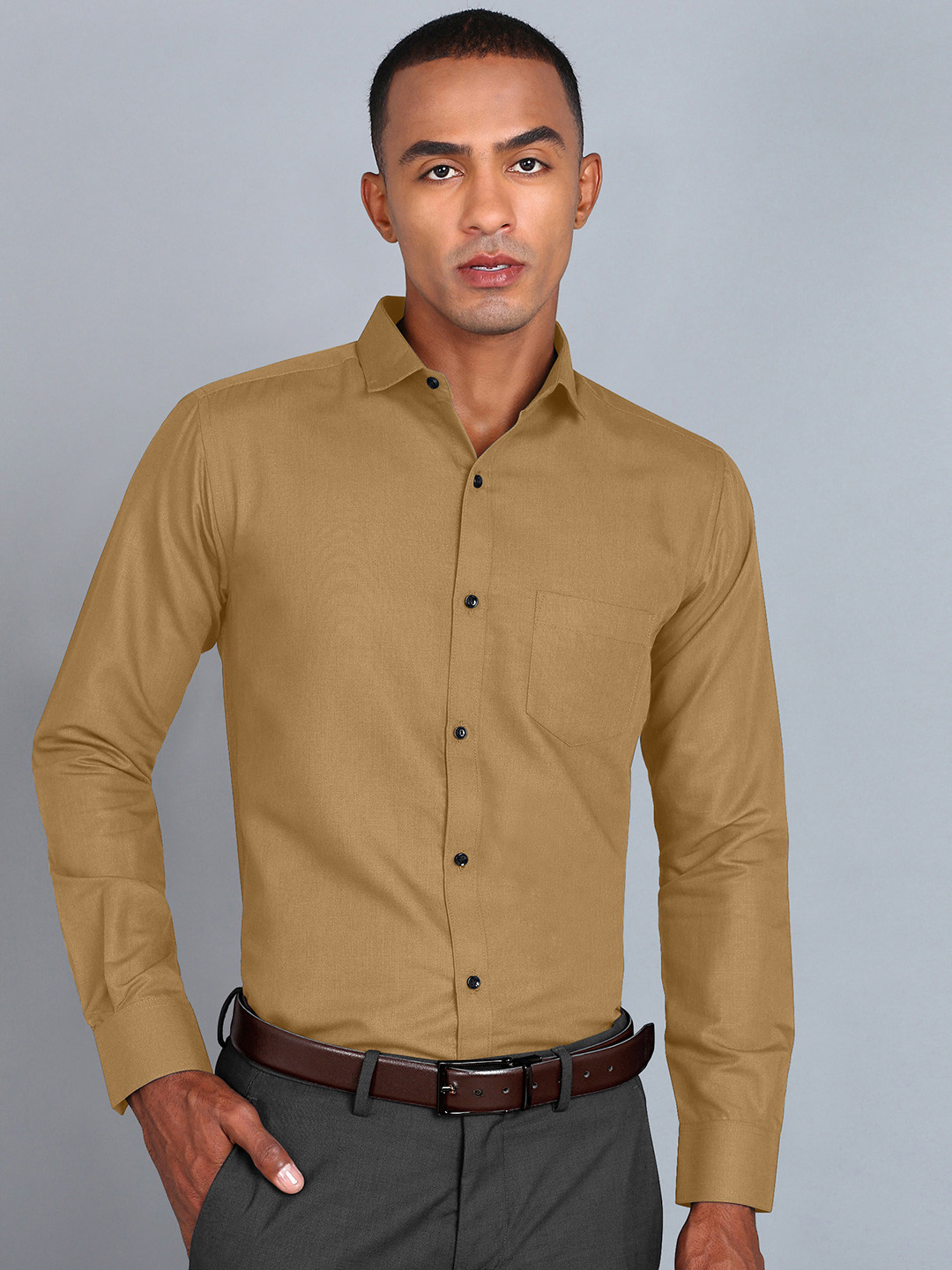 Fibermill Smart Slim Fit Cotton Formal Shirt