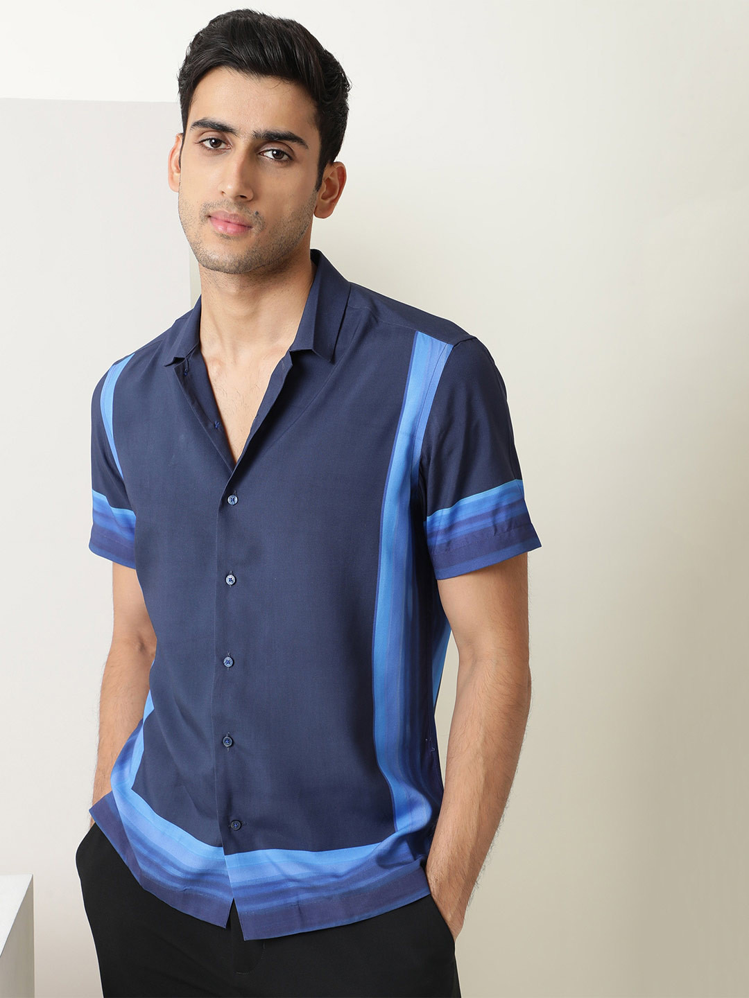 RARE RABBIT Men Quben Slim Fit Cotton Shirt