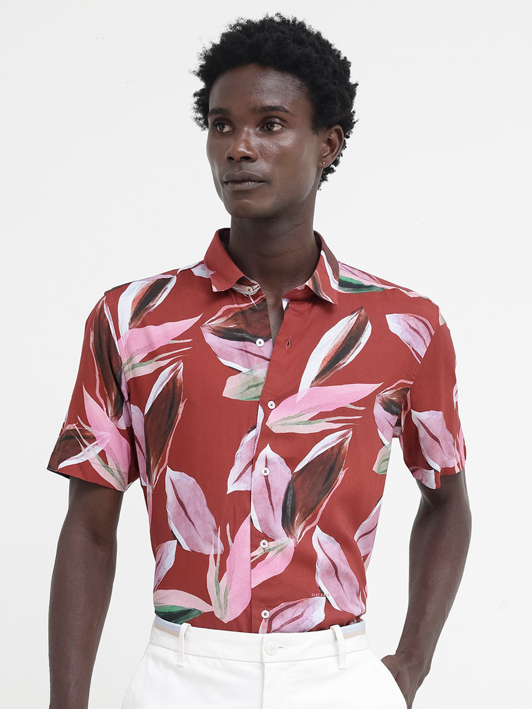 RARE RABBIT Men Aviot Slim Fit Floral Printed Shirt