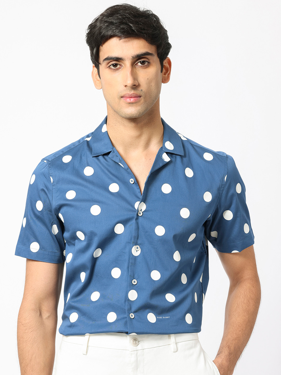 RARE RABBIT Men Astels Slim Fit Printed Cotton Shirt