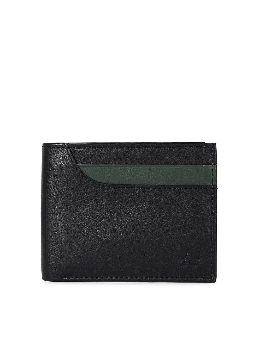 Arrow Men Colourblocked Leather Two Fold Wallet