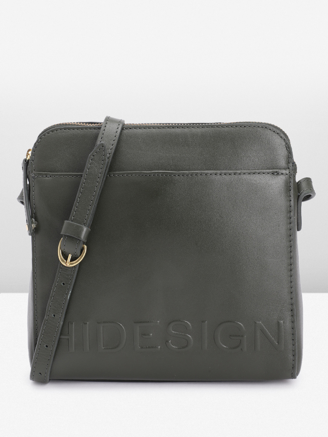 Hidesign CAREY 02 Brand Logo Embossed Leather Sling Bag