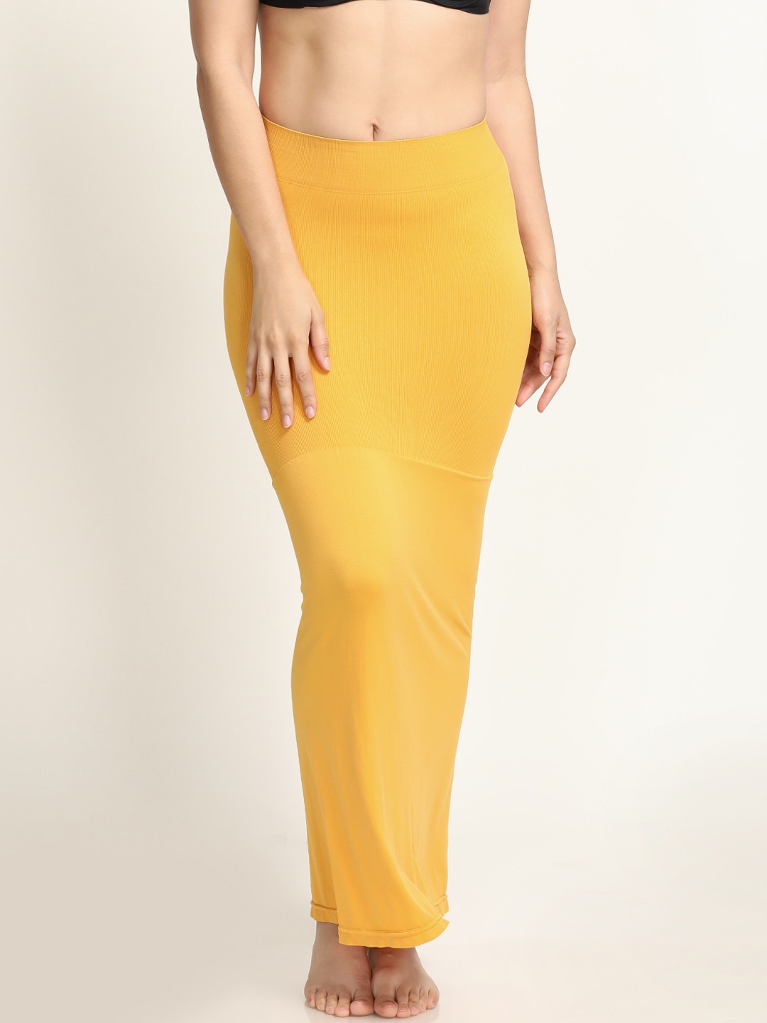 Zivame All Day Flared Mermaid Saree Shape wear - Beige : : Fashion