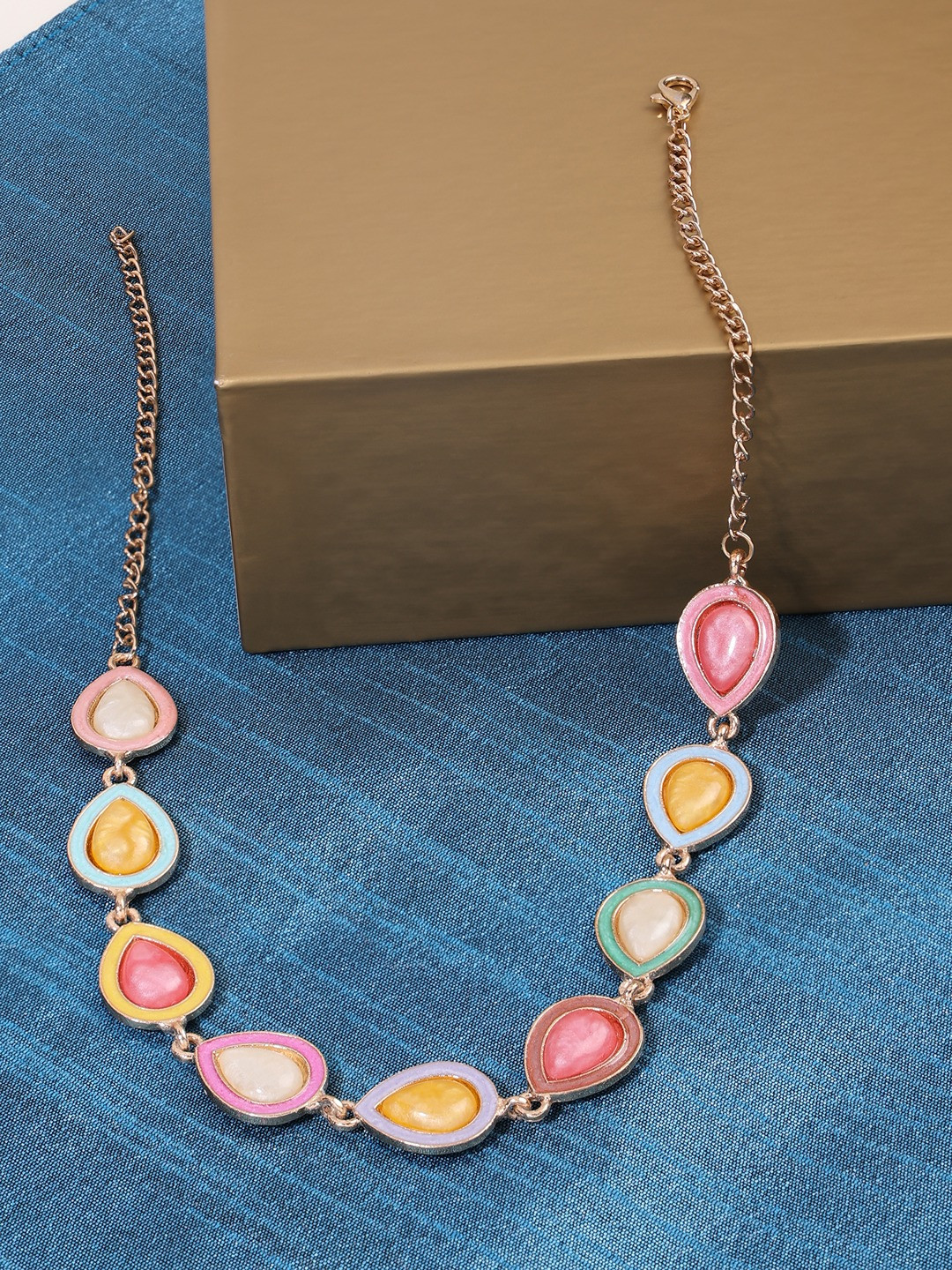 Zaveri Pearls Gold-Plated Choker Necklace