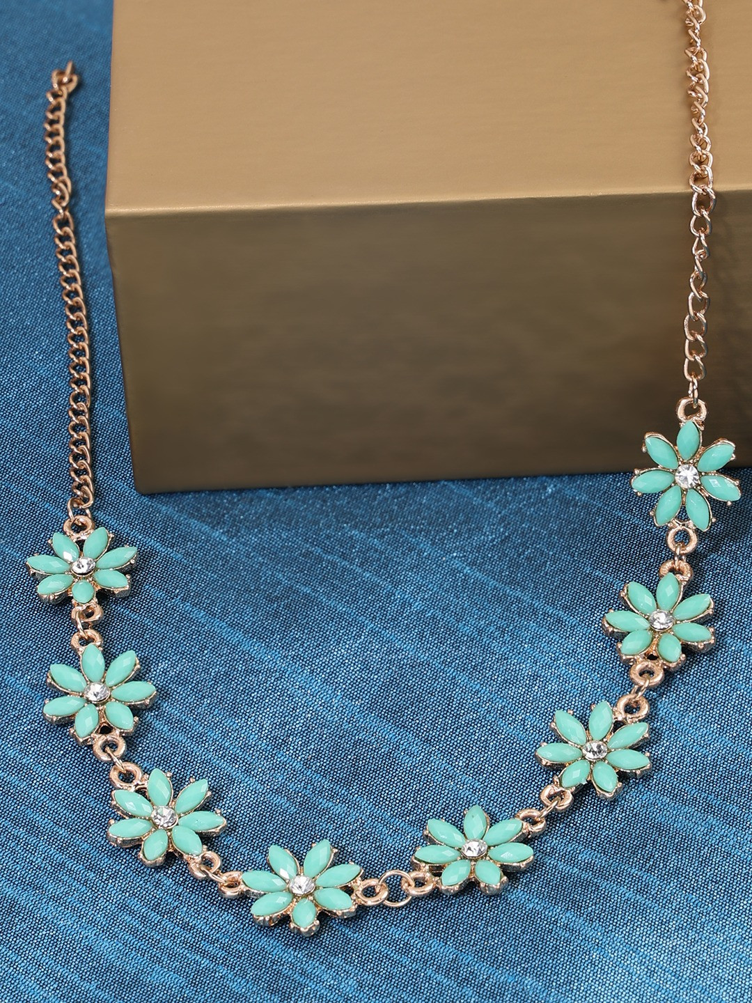 Zaveri Pearls Gold-Plated Choker Necklace
