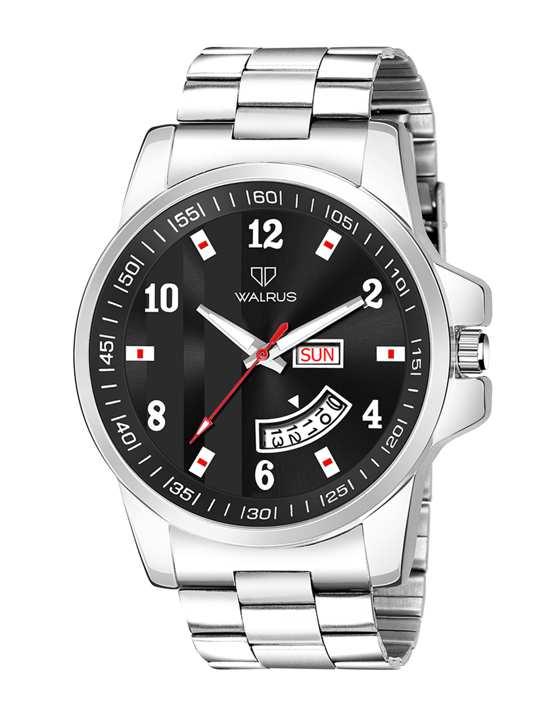 Walrus Men Brass Dial Stainless Steel Bracelet Style Analogue Watch WWTM-MVRK-XI-020707