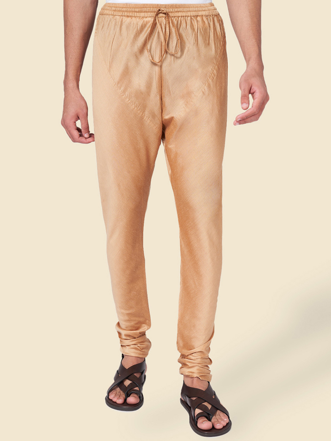 YU by Pantaloons Men Mid-Rise Straight-Fit Churidar