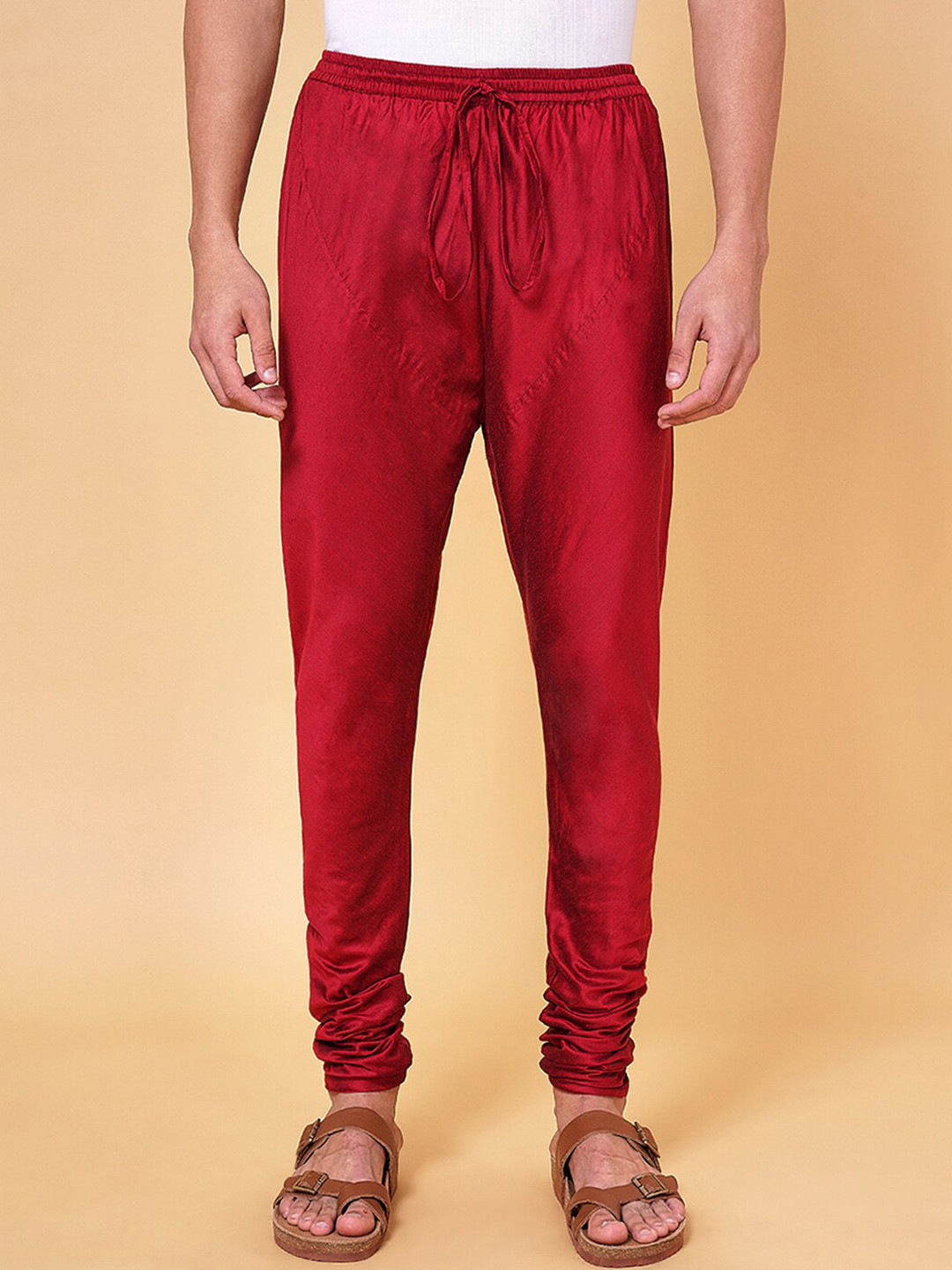 YU by Pantaloons Men Mid-Rise Straight-Fit Churidar