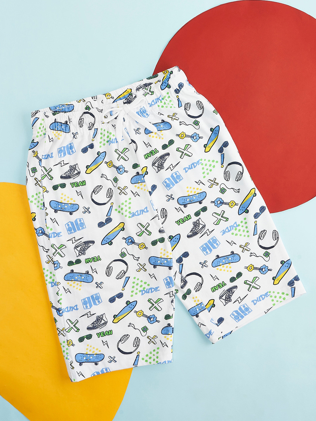 Pantaloons Junior Boys Graphic Printed Casual Cotton Shorts