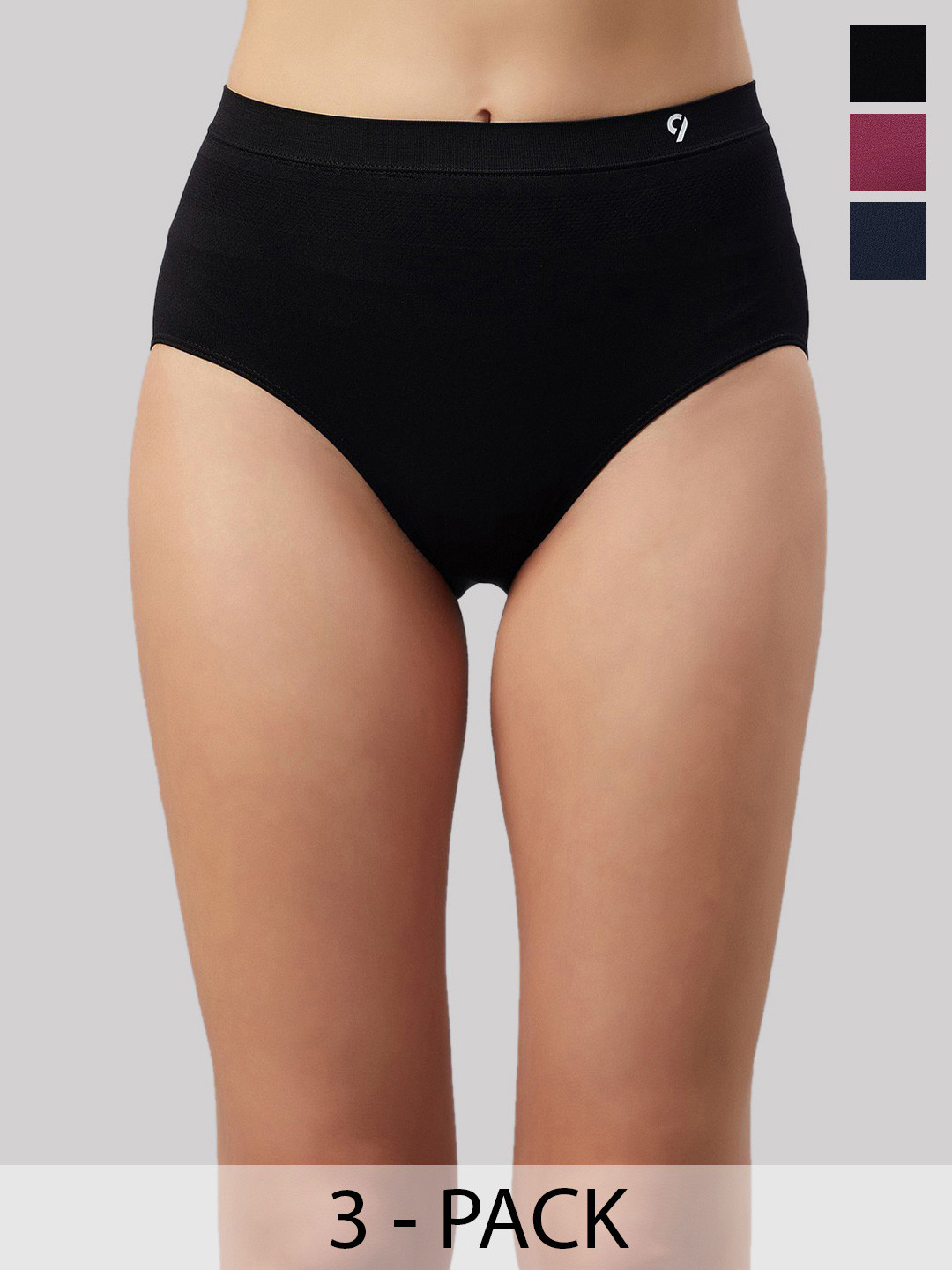C9 AIRWEAR Women Seamless Pack Of 3 Sweat Absorption Hipster Briefs
