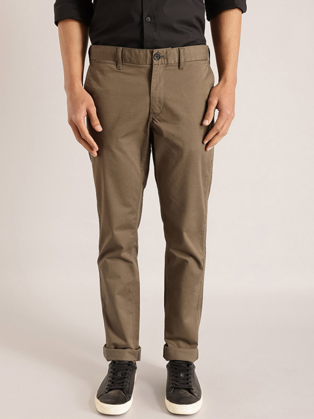 Indian Terrain Men Brooklyn Slim Fit Chino Trousers