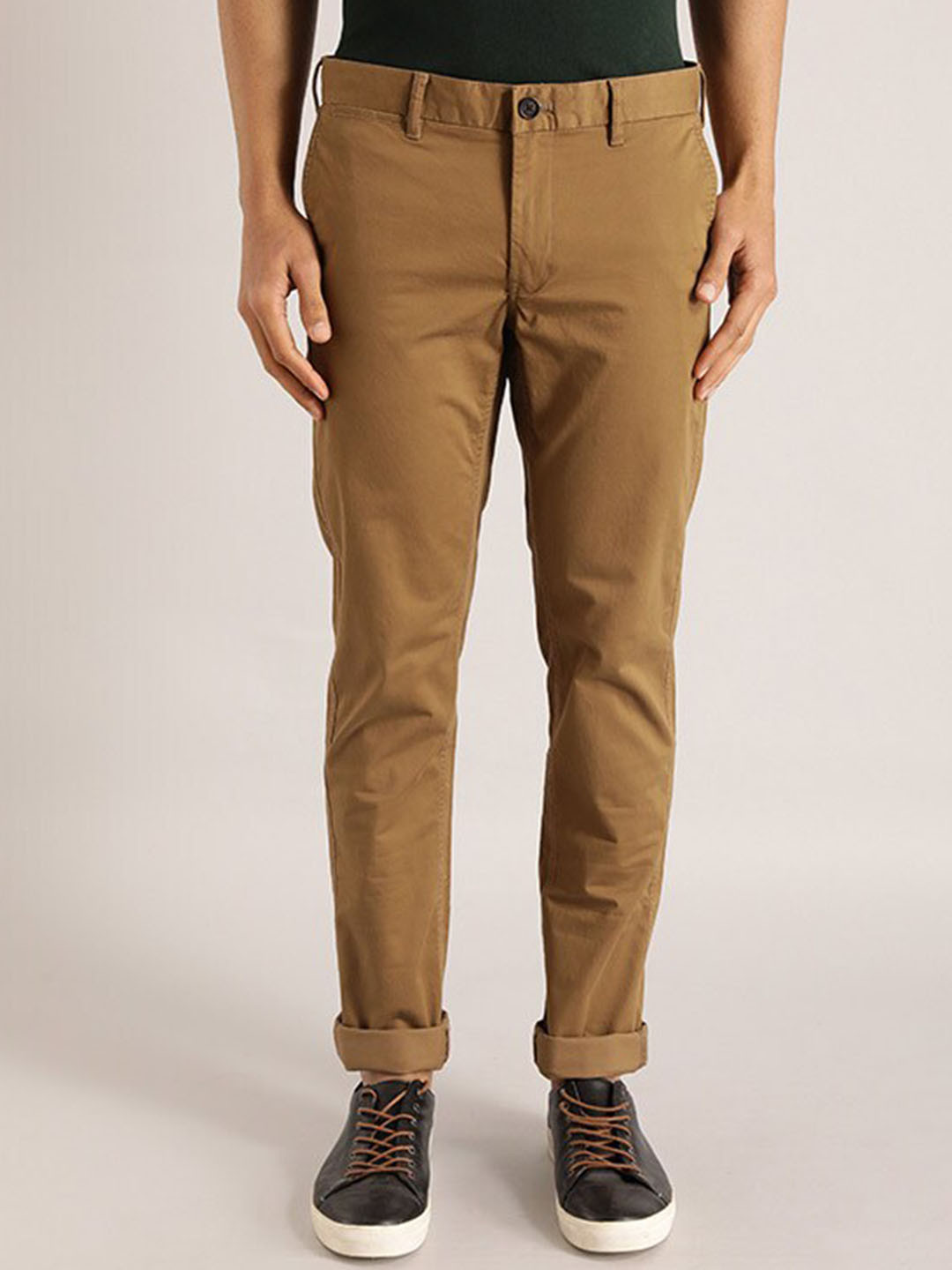 Indian Terrain Men Brooklyn Slim Fit Chino Trousers