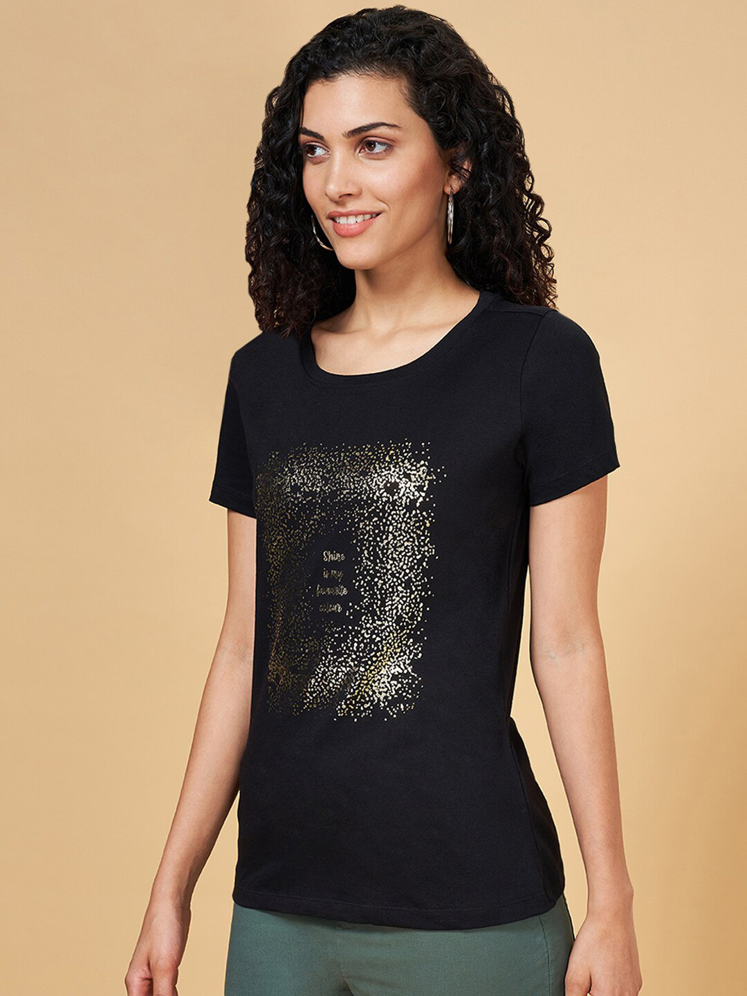 Honey by Pantaloons Tyography Printed Cotton T-Shirt