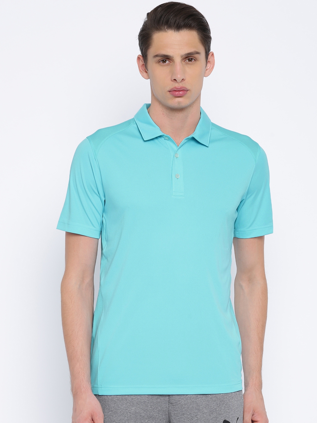 turquoise puma shirt