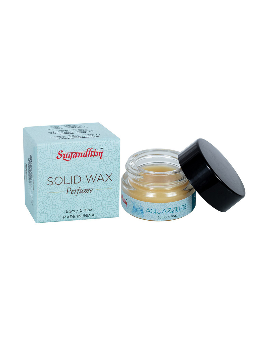 Sugandhim Aquazzure Solid Wax Perfume Long-Lasting Alcohol Free Fragrance - 5g