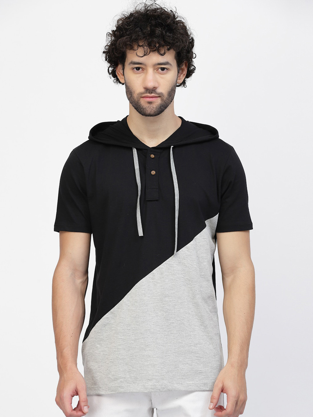 Kalt Hooded Short Sleeves T-shirt