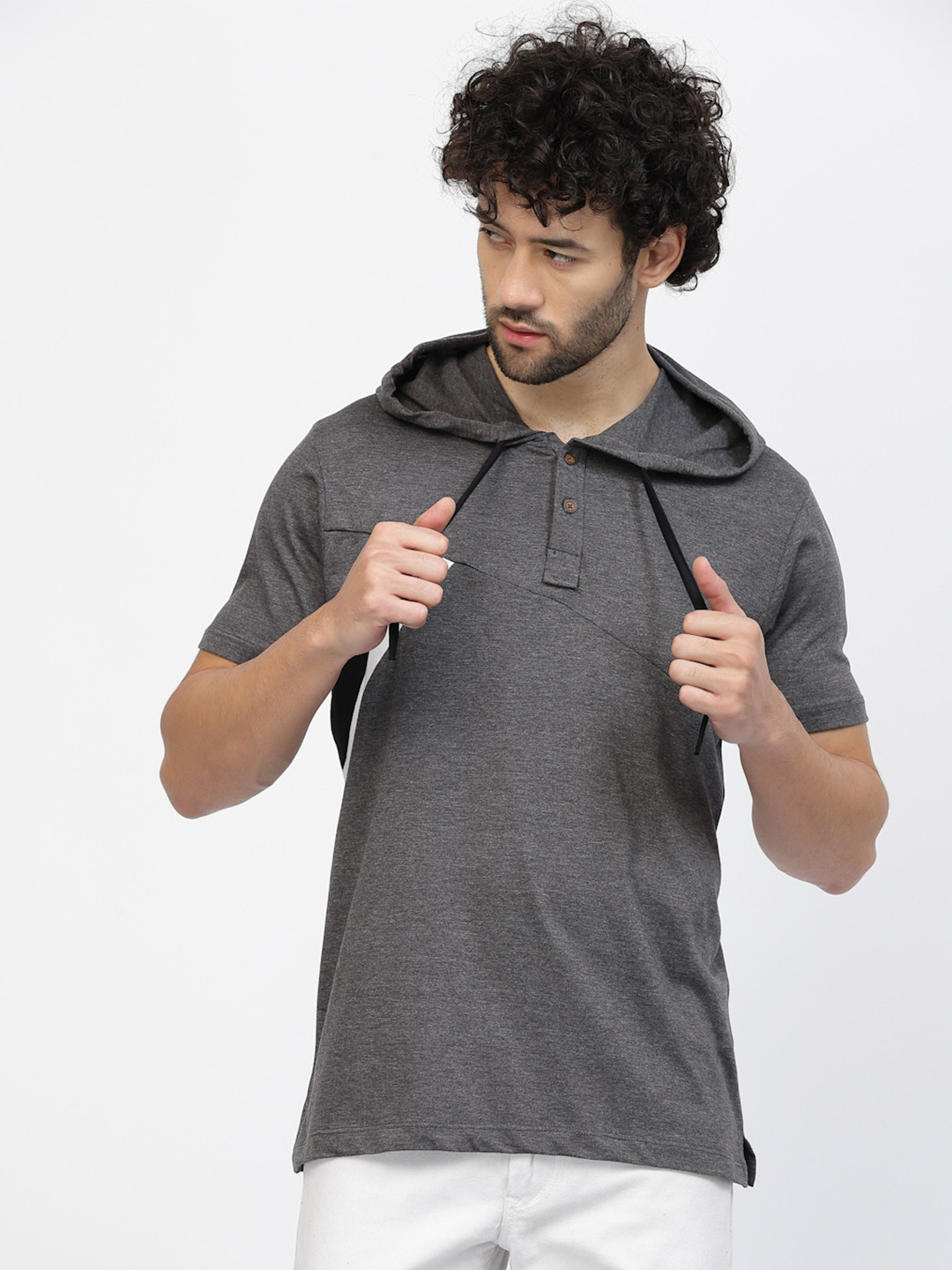 Kalt Hooded Short Sleeves T-shirt
