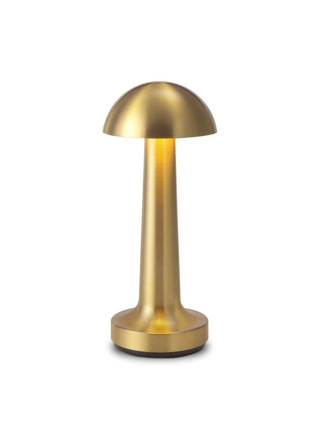 THE ARTMENT The Solace Collective Gold Toned Mushroom Shape Table Lamp