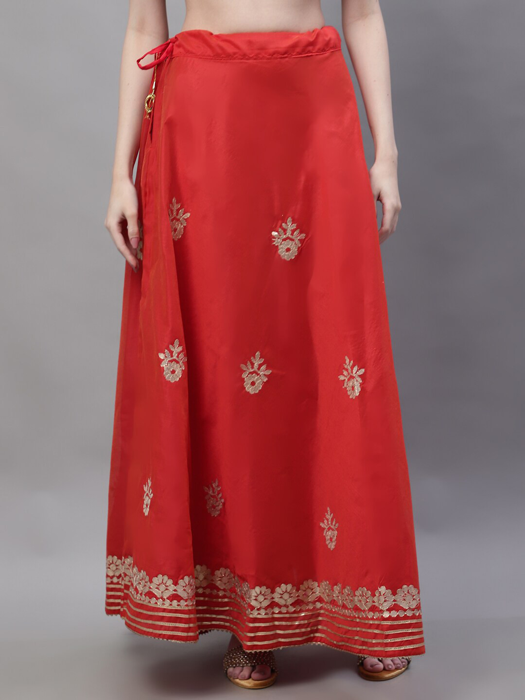 SOUNDARYA Gotta Patti Work Flared Maxi Lehanga Skirt