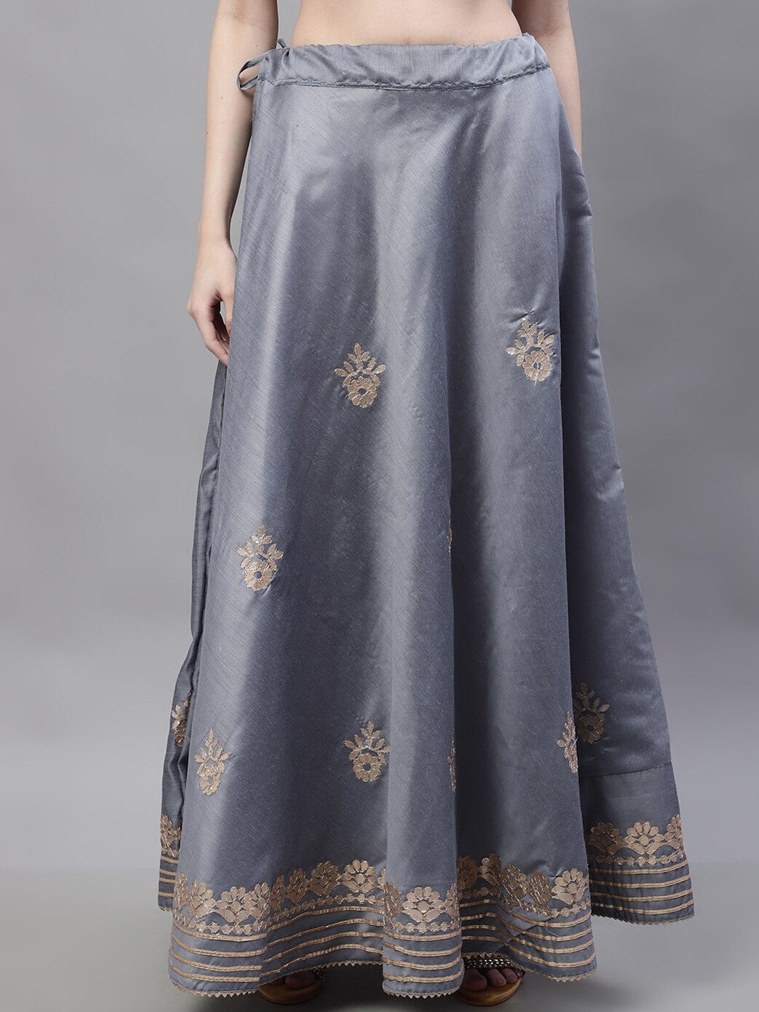 SOUNDARYA Gotta Patti Work Flared Maxi Lehanga Skirt