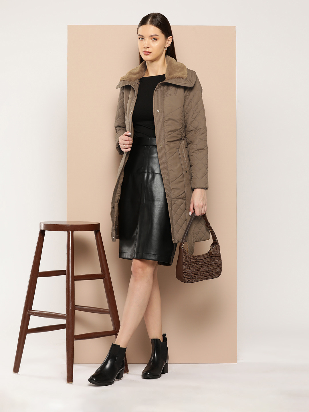 Chemistry Longline Quilted Jacket