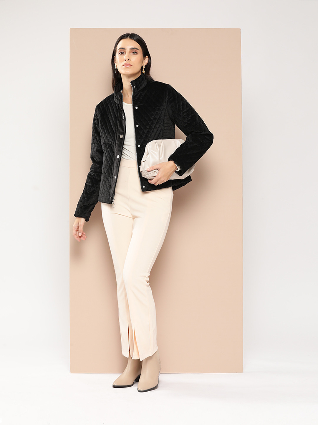 Chemistry Geometric Design Tailored Jacket