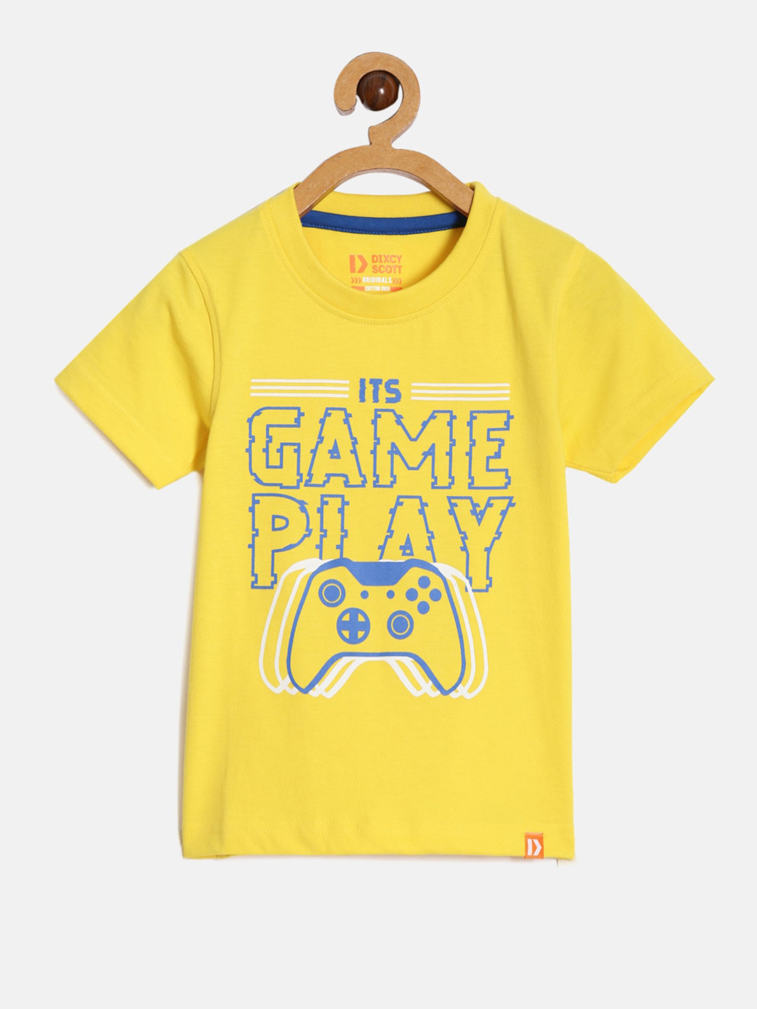 DIXCY SCOTT Boys Typography Printed Cotton T-shirt