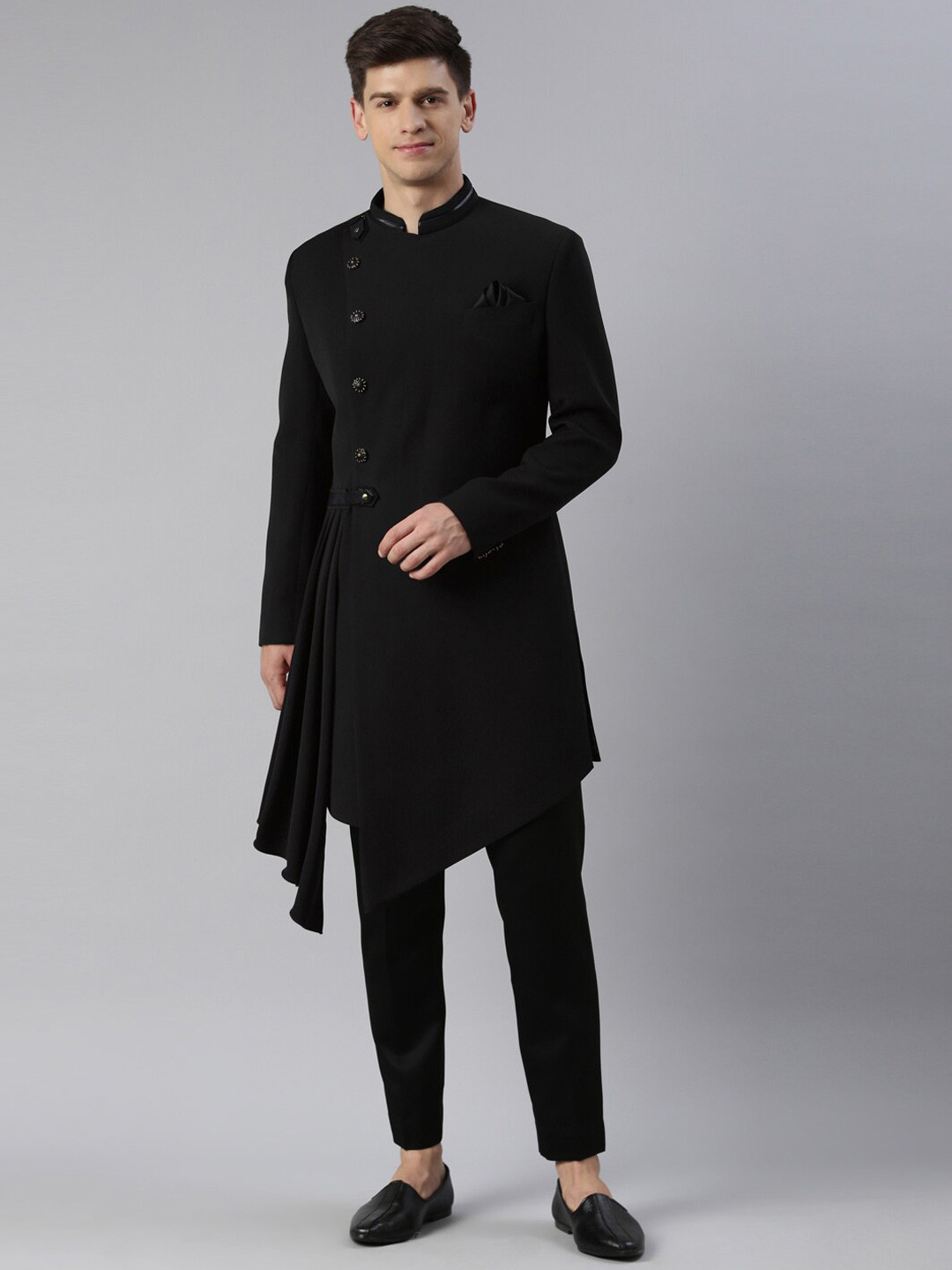 TheEthnic.Co Drape Indowestern Sherwani Set