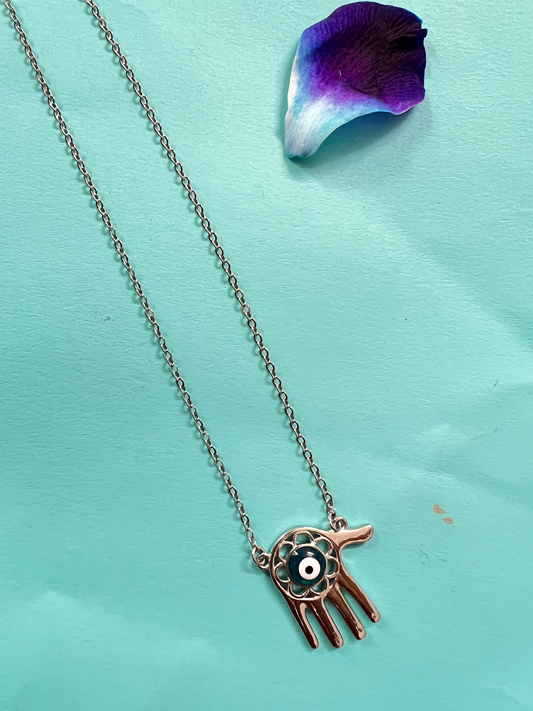 Arte Jewels Minimal 925 Silver Pendant Necklace