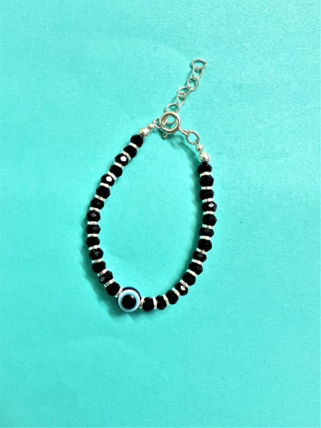 Arte Jewels 925 Sterling Silver Nazariya Evil Eye Bracelet