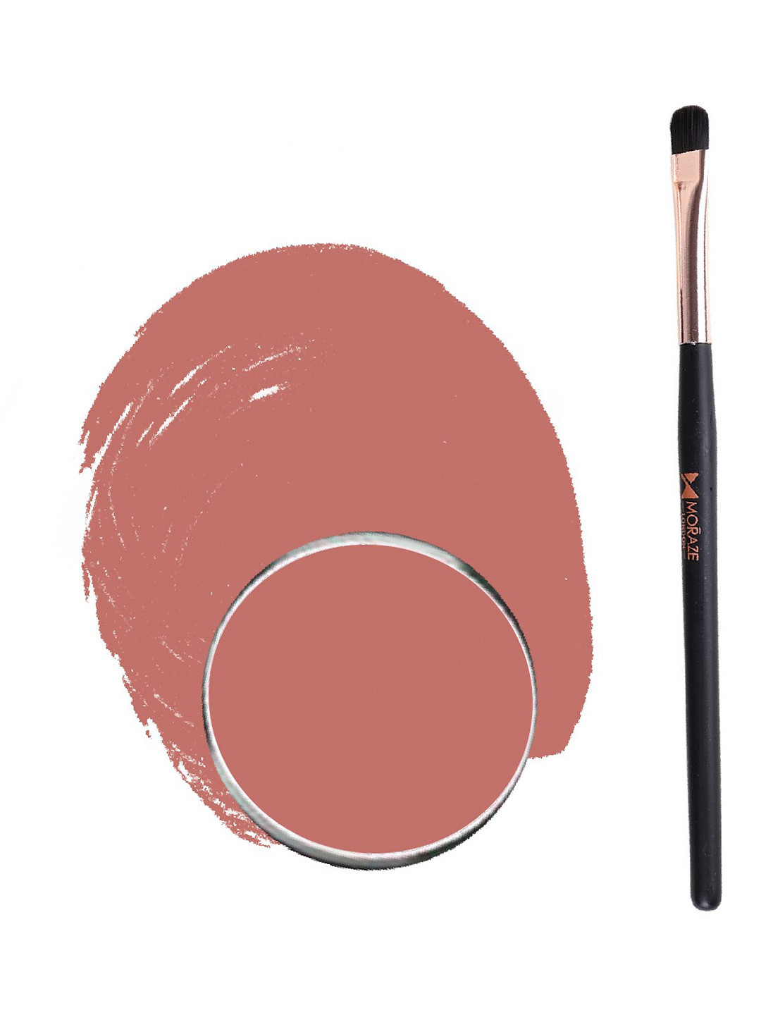 Moraze Long Lasting Eyeshadow with Eyeshadow Brush 1.1 g - Caramalised