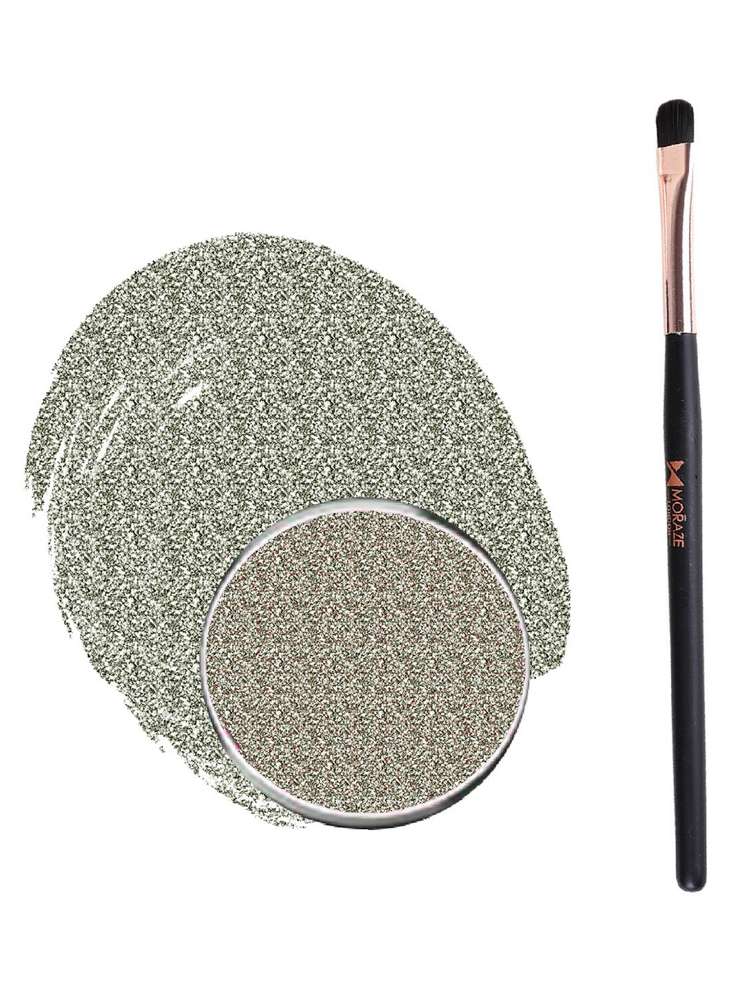 Moraze Long Lasting Eyeshadow with Eyeshadow Brush 1.1 g - Limelight
