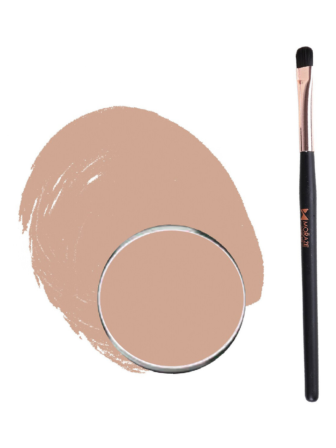 Moraze Long Lasting Smudge Proof Eyeshadow with Brush 1.1g - Nuts For You