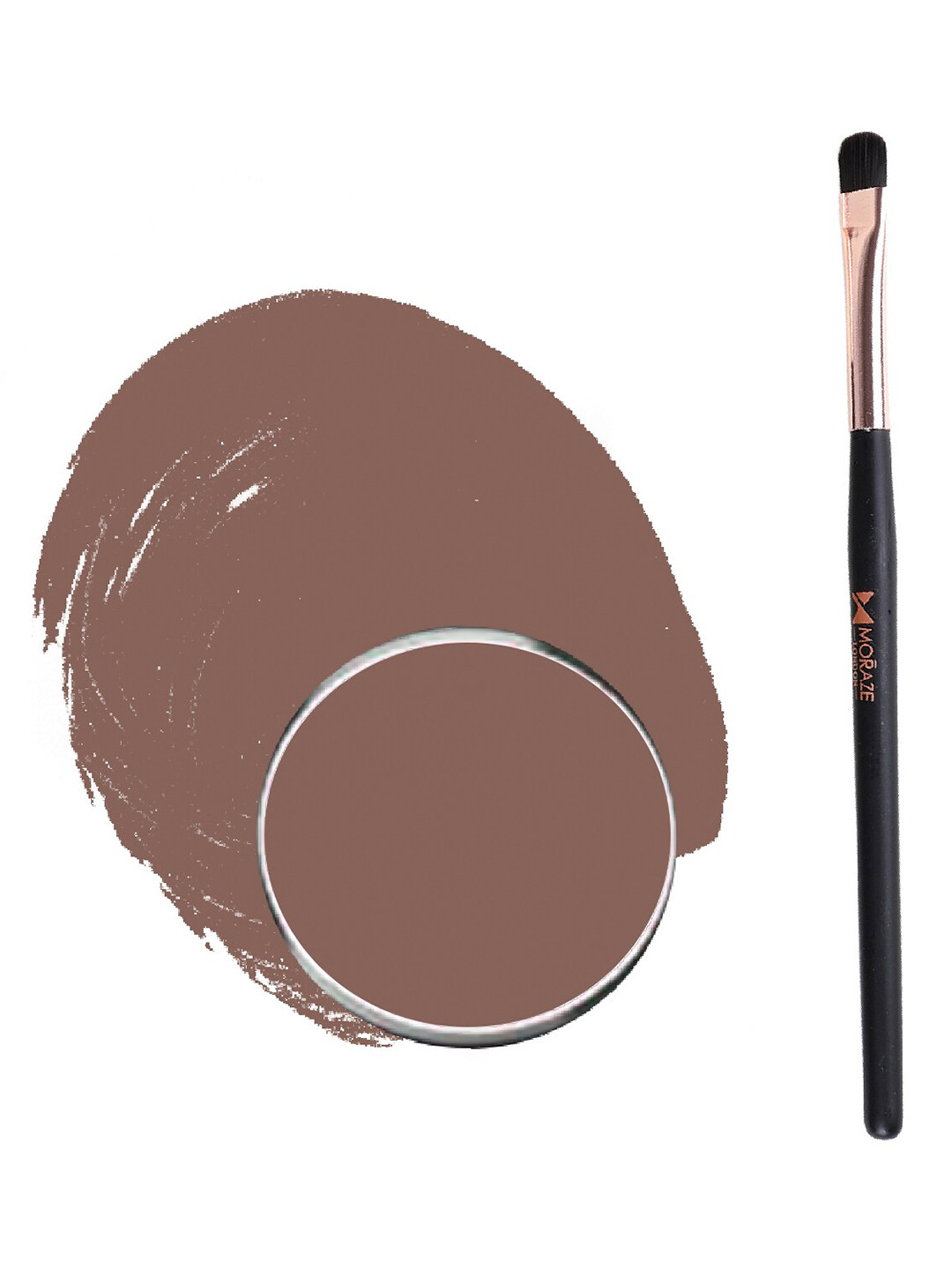 Moraze Long Lasting Smudge Proof Eyeshadow with Brush 1.1g - Espresso