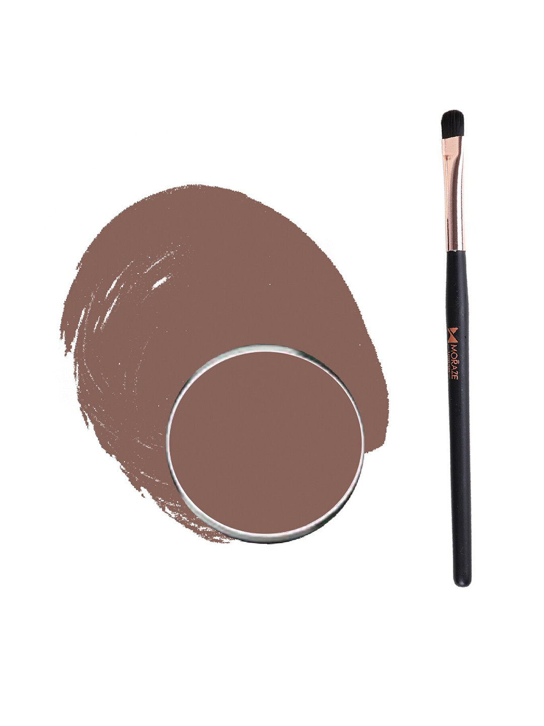 Moraze Espresso Smudge Proof Eyeshadow With Brush