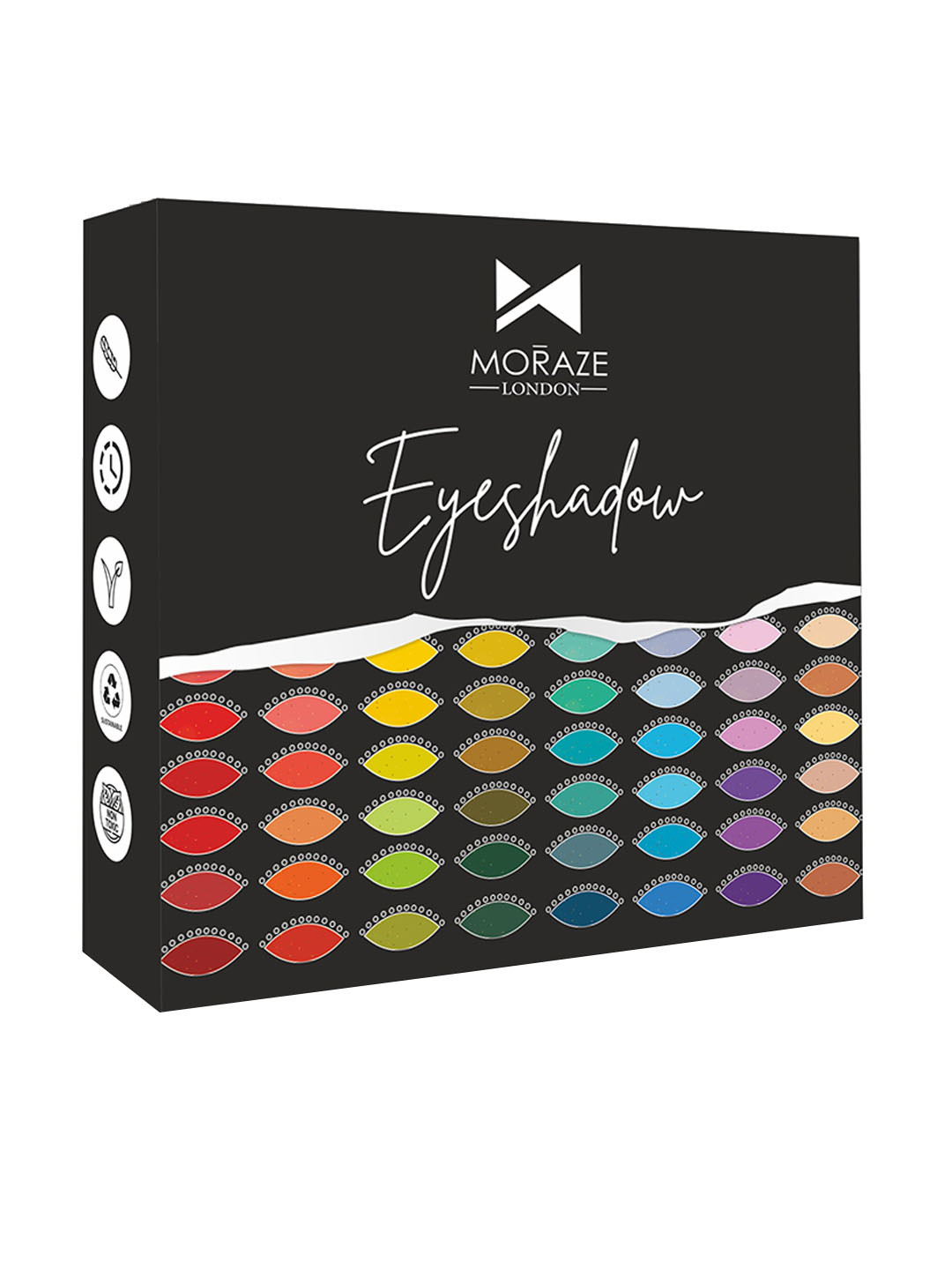 Moraze Plum Dressing Smudge Proof Eyeshadow With Brush