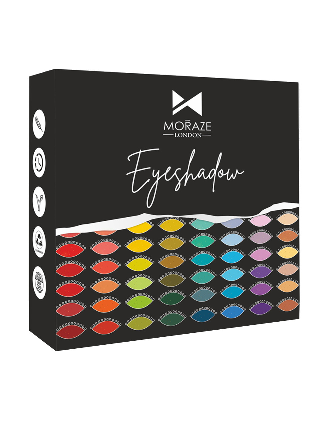 Moraze Earth Rose Smudge Proof Eyeshadow With Brush