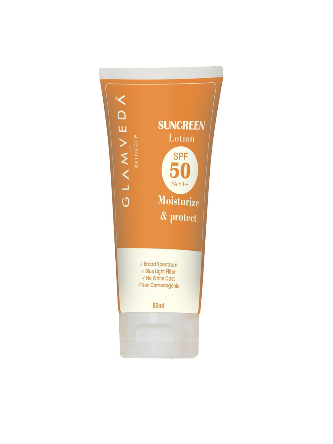 GLAMVEDA Water & Sweat Resistant SPF 50 PA+++ Sunscreen Lotion - 60ml