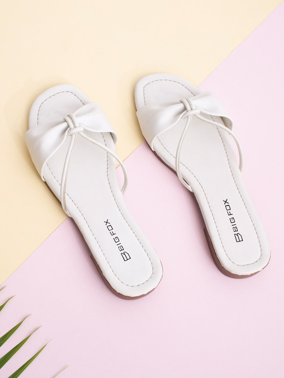 Big Fox Knotted Strap Open Toe Flats