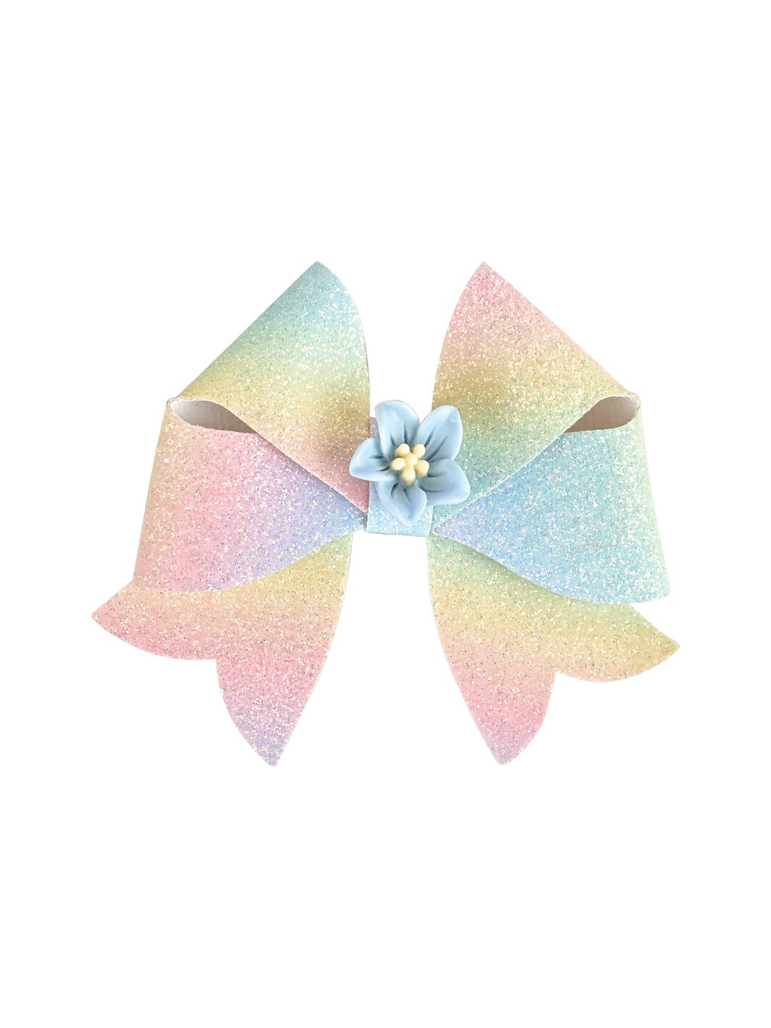 Aye Candy Girls Bow With Flower Alligator Hair Clip