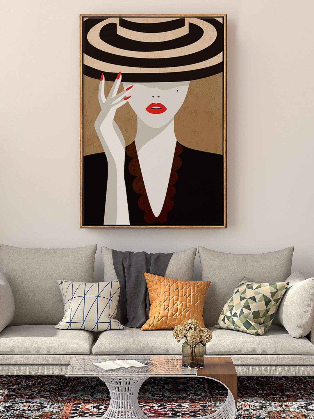 999Store Brown & Black Fashion Painting Wall Art