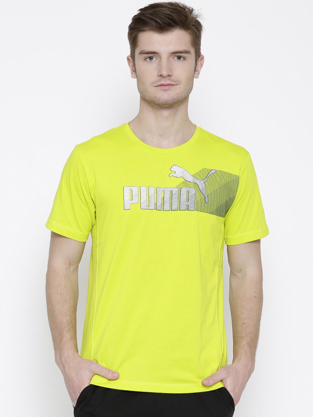 puma lime green shirt