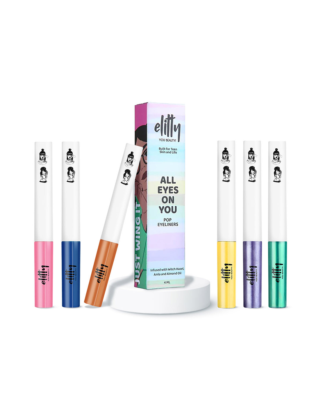 Elitty Eye Gotta Feeling - Keepin It Real Combo - 6 Pcs Pop Eyeliners